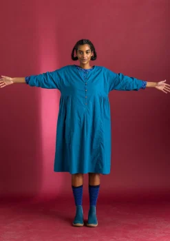 Gudrun Sjödén Vävd klänning ”Hedda” i ekologisk bomull