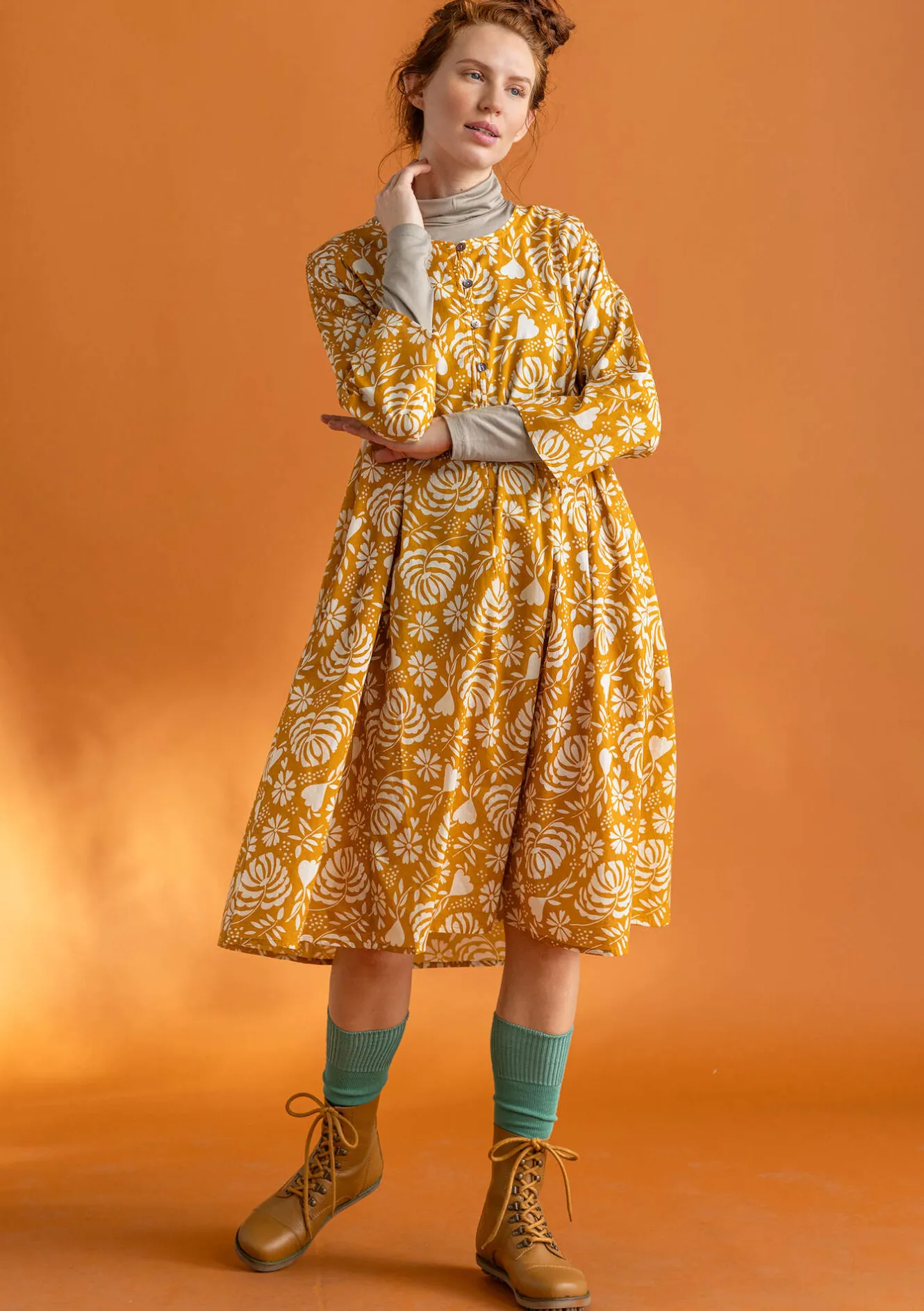 Gudrun Sjödén Vävd klänning ”Hedda” i ekologisk bomull