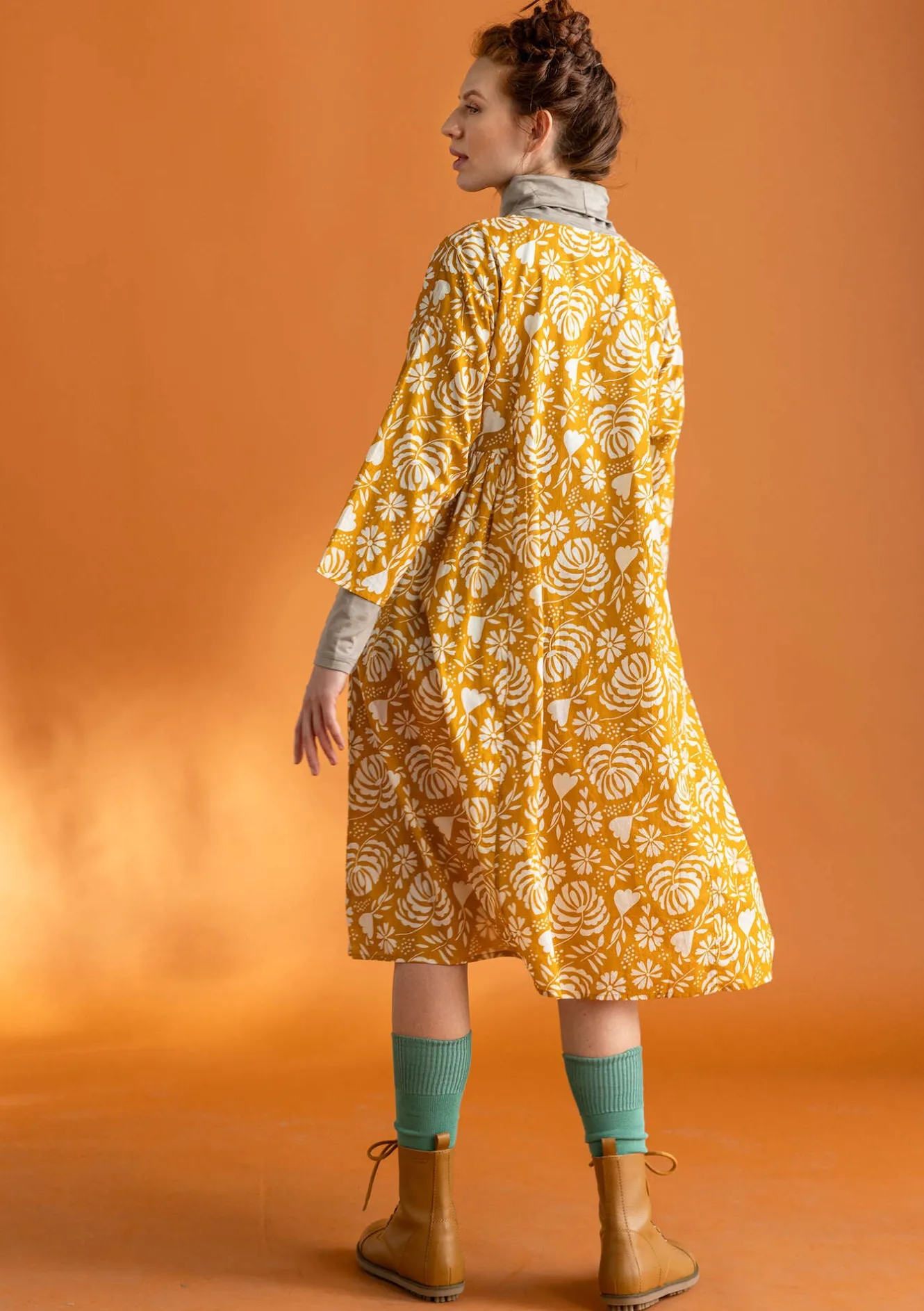 Gudrun Sjödén Vävd klänning ”Hedda” i ekologisk bomull