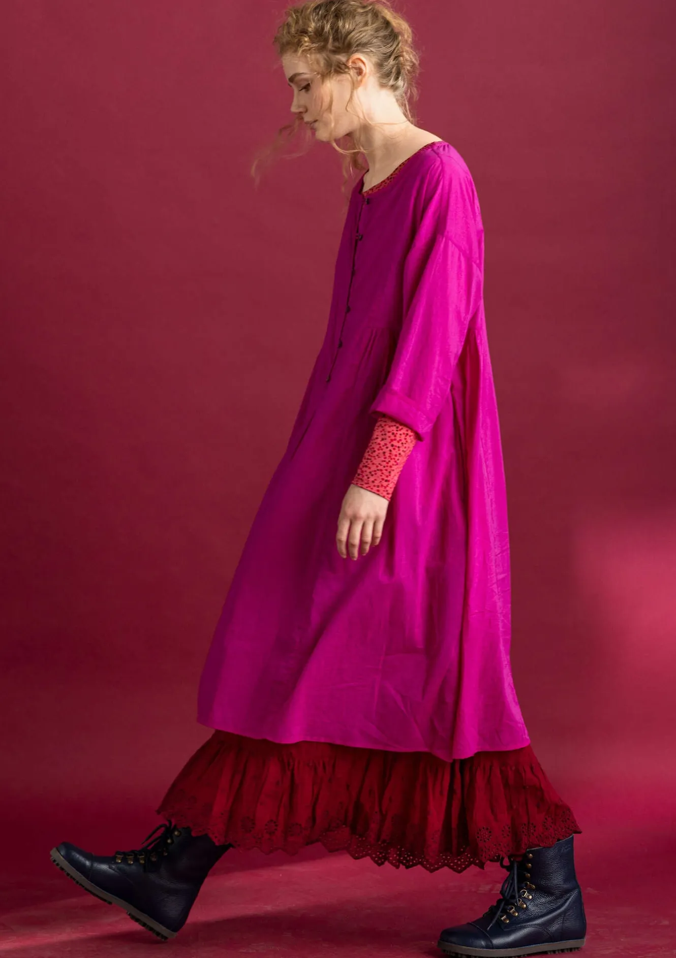 Gudrun Sjödén Vävd klänning ”Hedda” i ekologisk bomull