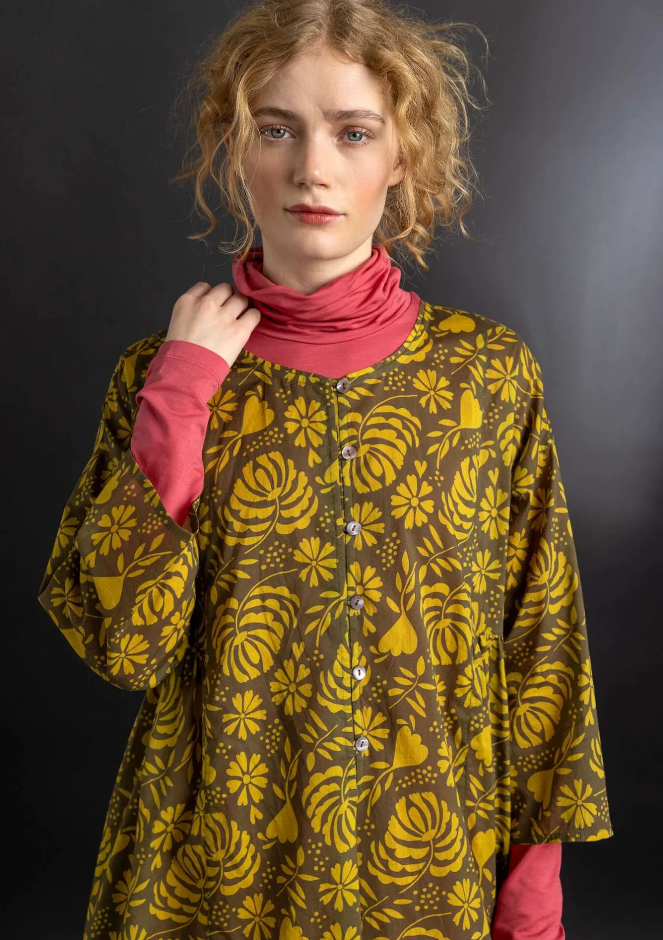 Gudrun Sjödén Vävd klänning ”Hedda” i ekologisk bomull