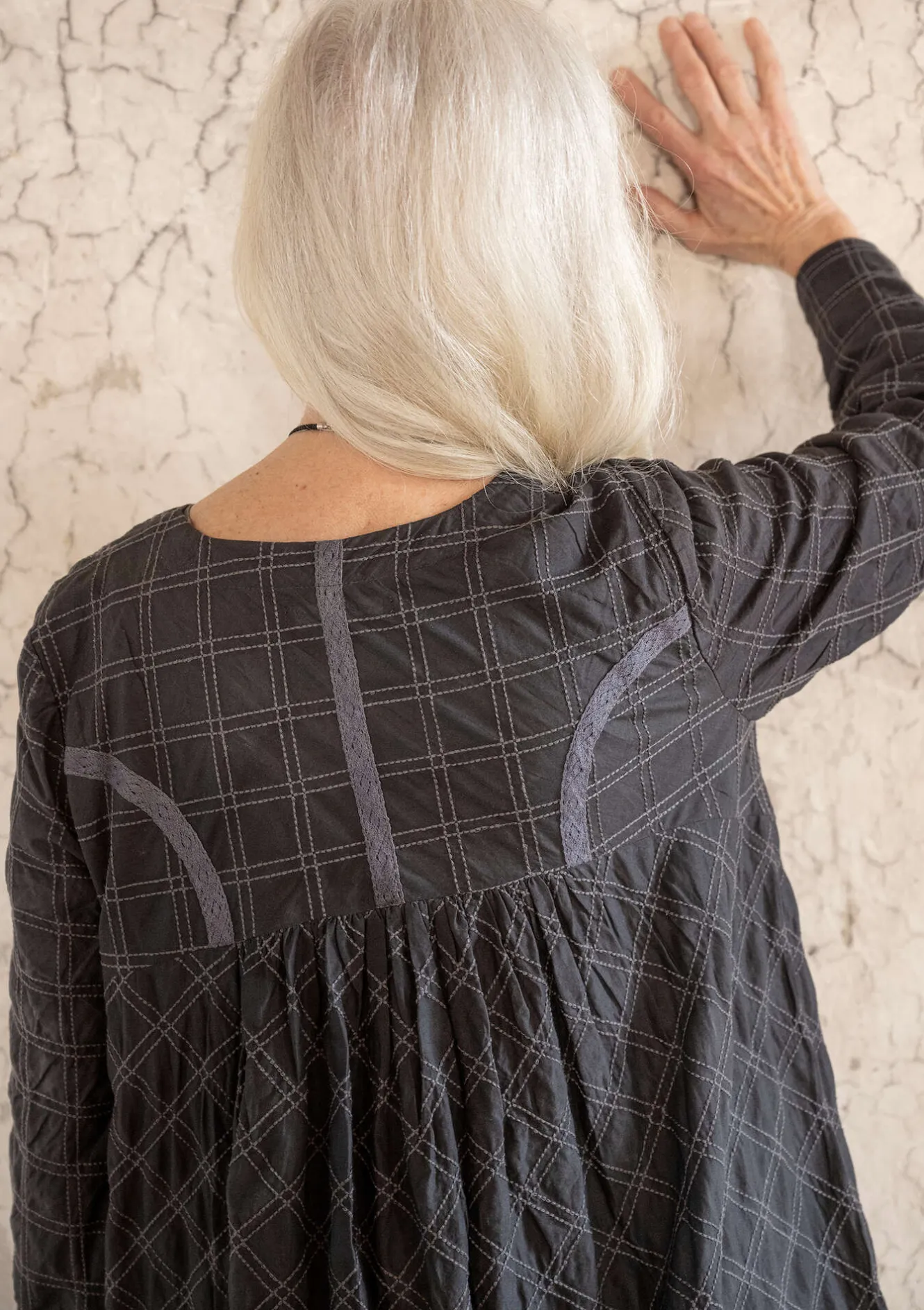 Gudrun Sjödén Vävd klänning "Helga" i ekologisk bomull