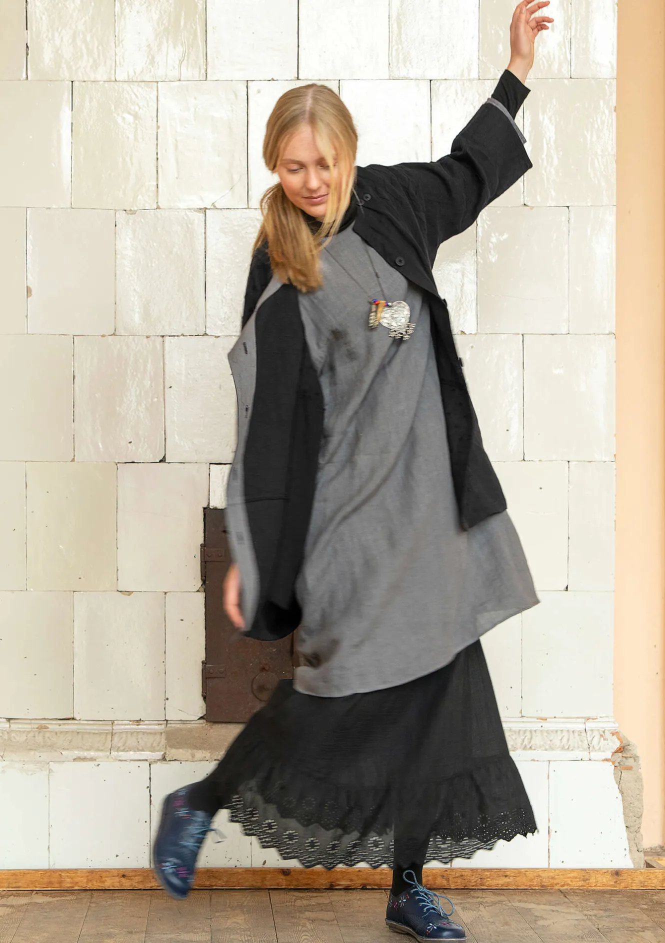 Gudrun Sjödén Vävd klänning i lin