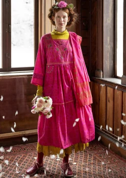 Gudrun Sjödén Vävd klänning "Kamelia" i ekologisk bomull/siden