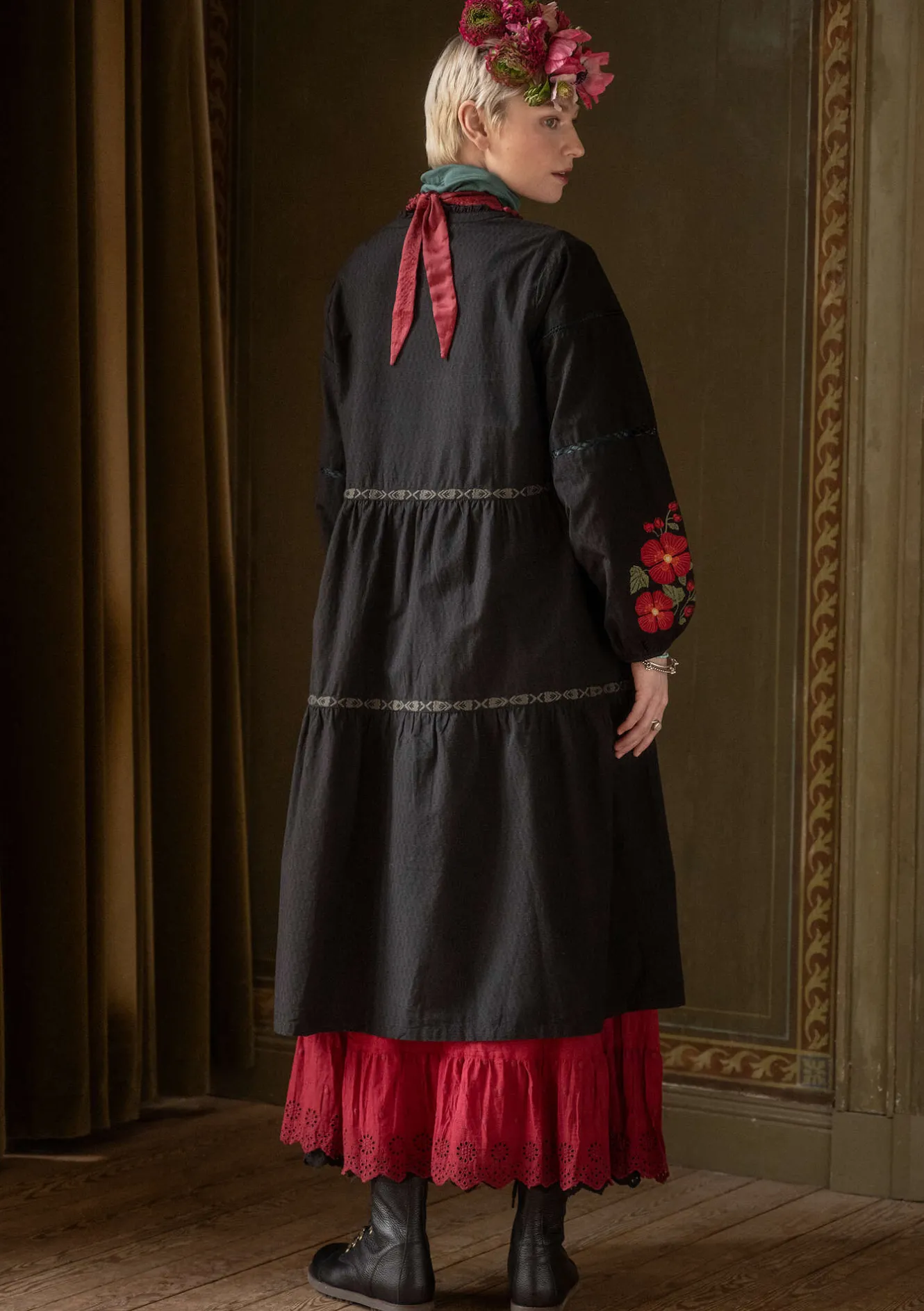 Gudrun Sjödén Vävd klänning "Åland" i ekologisk bomull