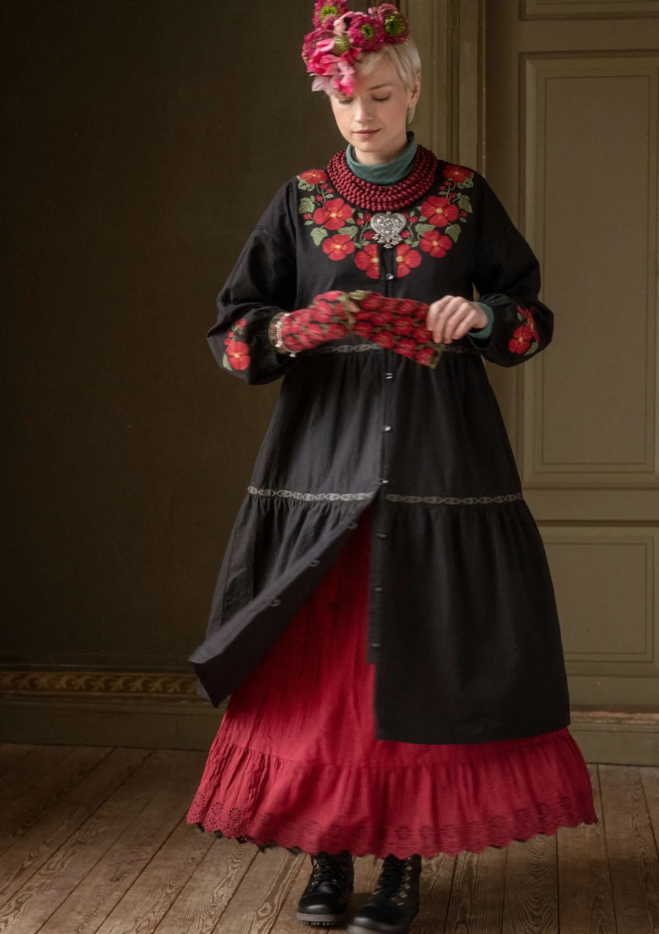 Gudrun Sjödén Vävd klänning "Åland" i ekologisk bomull