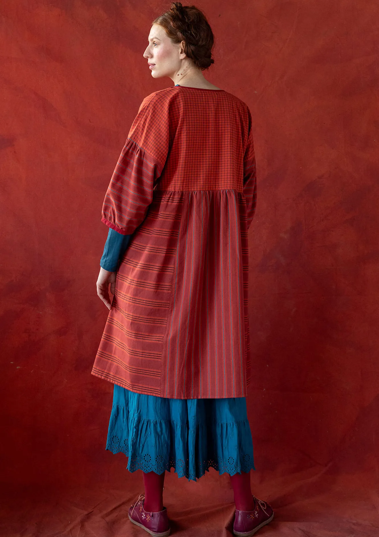 Gudrun Sjödén Vävd klänning "Sofia" i ekologisk bomull