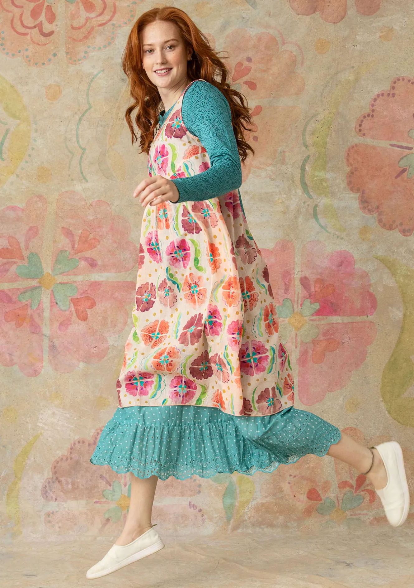 Gudrun Sjödén Vävd klänning "Öst" i ekologisk bomull