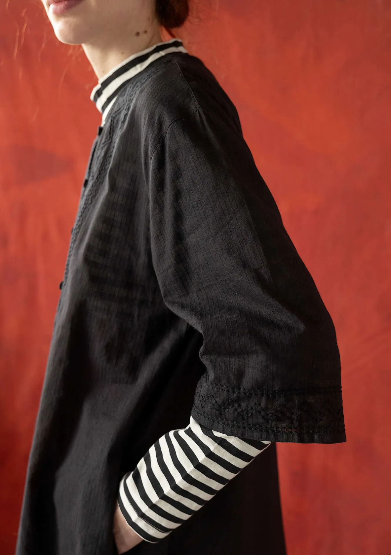 Gudrun Sjödén Vävd klänning "Wanja" i ekologisk bomull