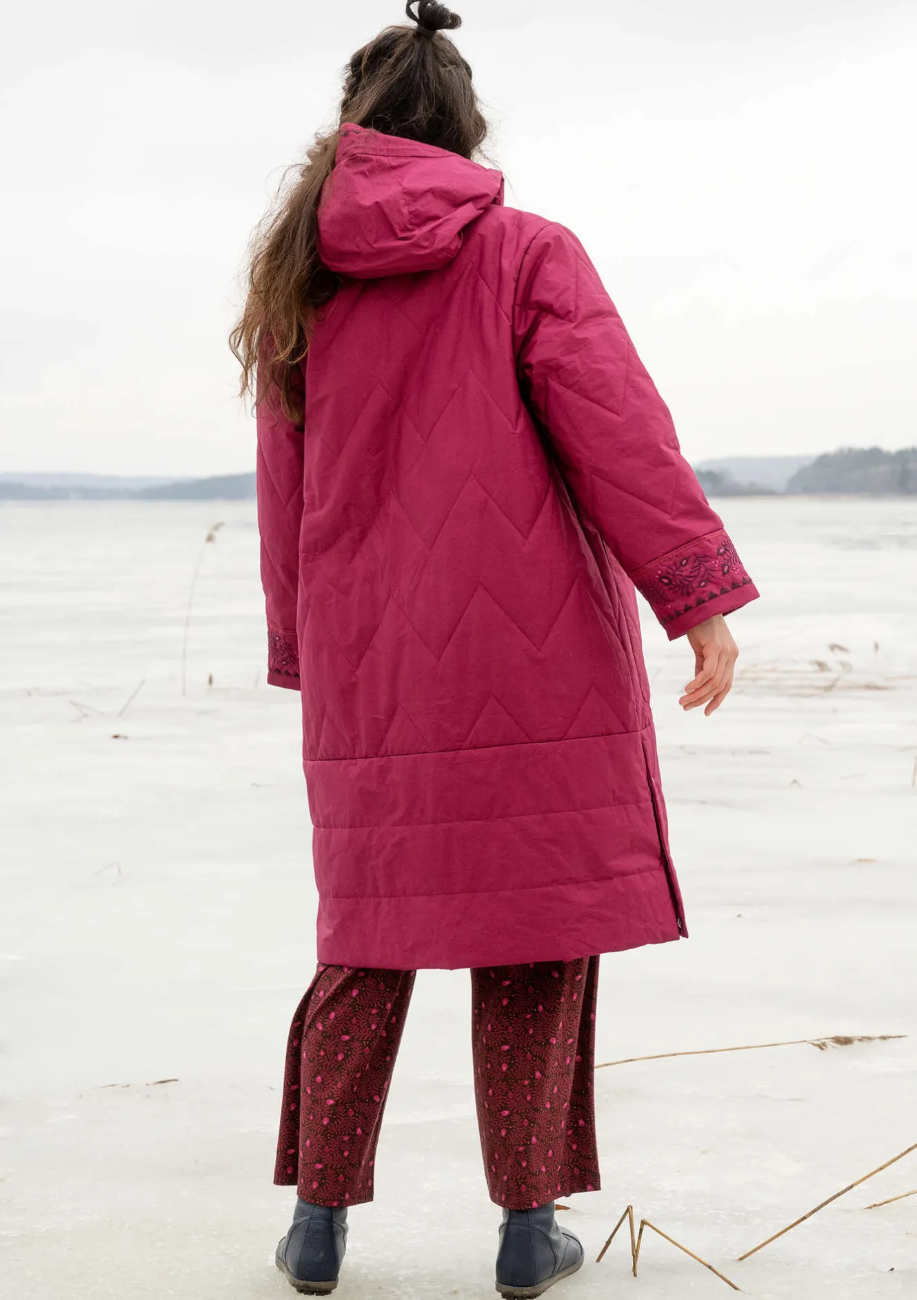 Gudrun Sjödén Vävd kviltad kappa "Svalbard"