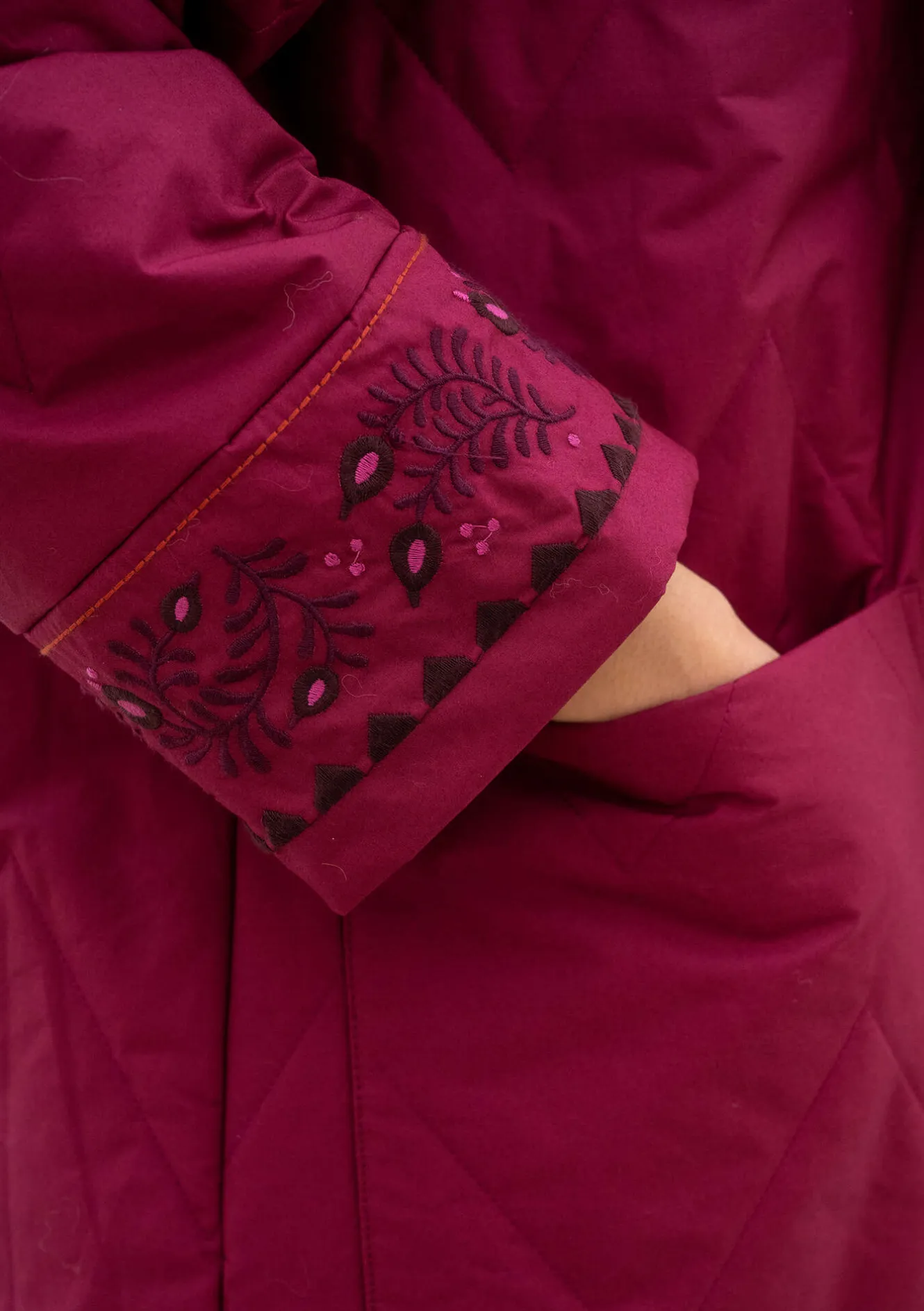 Gudrun Sjödén Vävd kviltad kappa "Svalbard"