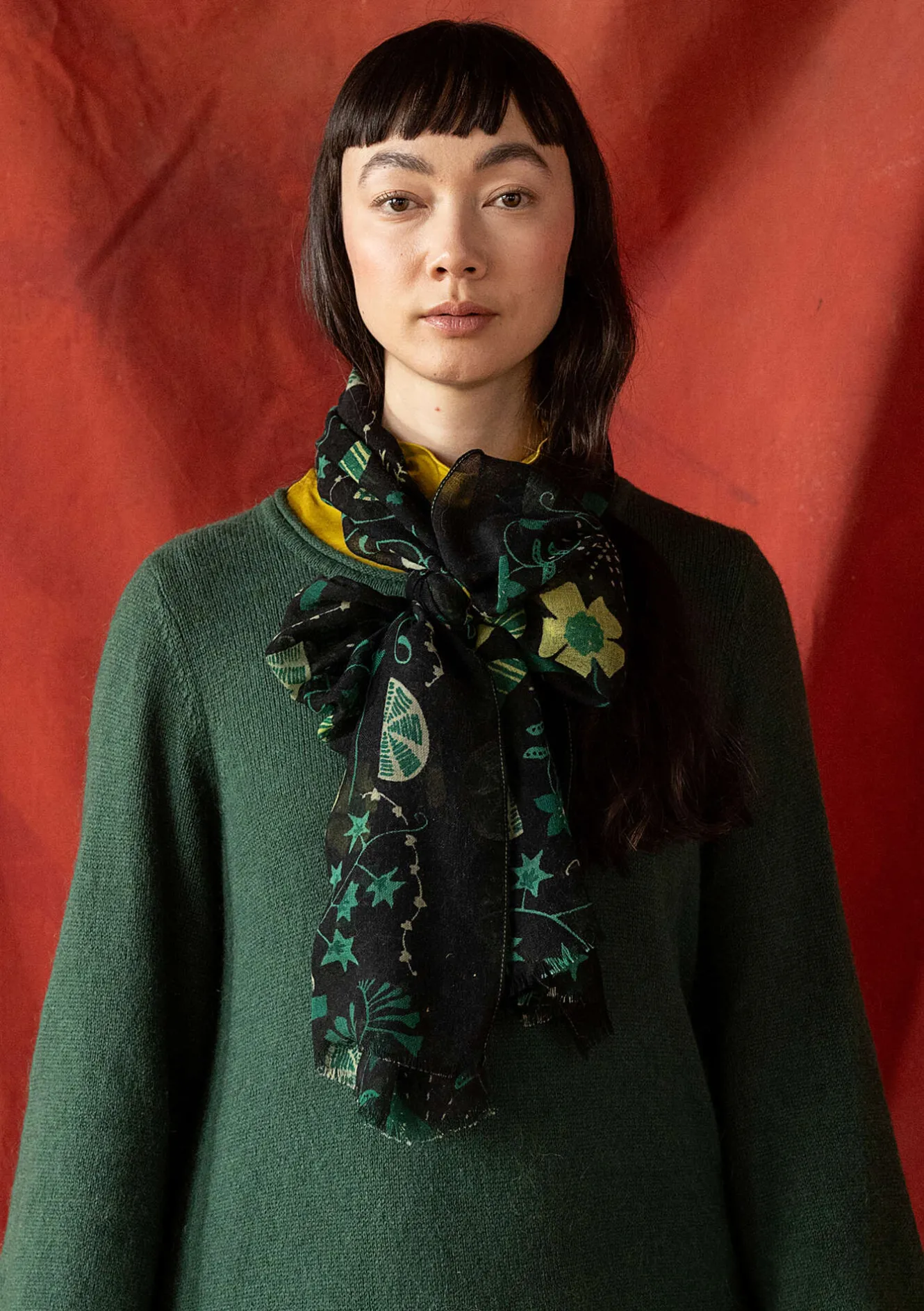 Gudrun Sjödén Vävd sjal "Fyrverkeri" i ull