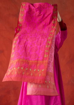 Gudrun Sjödén Vävd sjal "Kamelia" i ekologisk bomull/siden