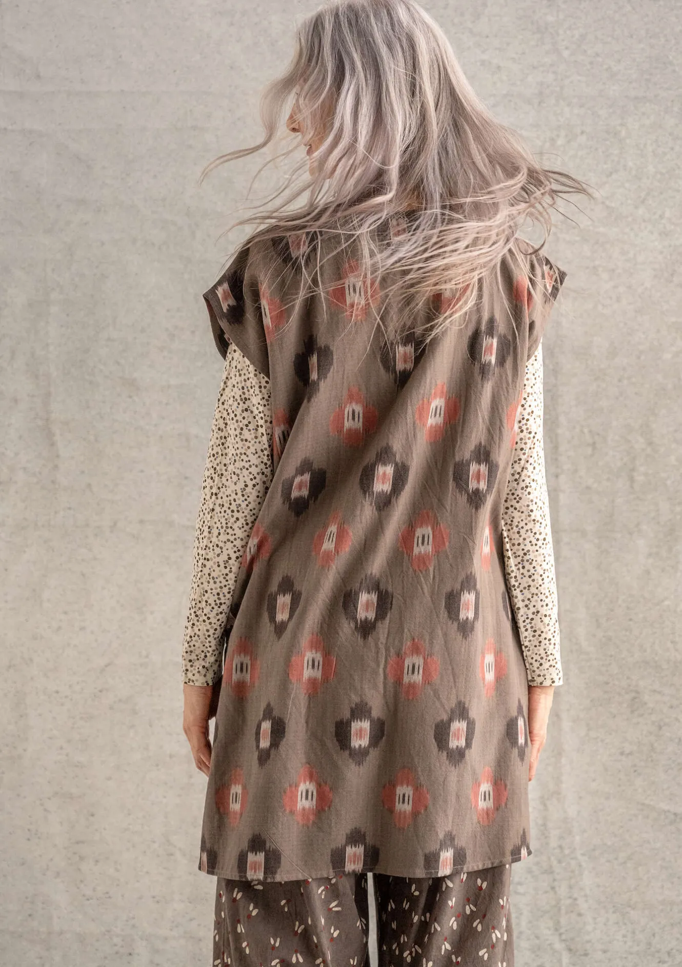 Gudrun Sjödén Vävd tunika "Harda" i bomull