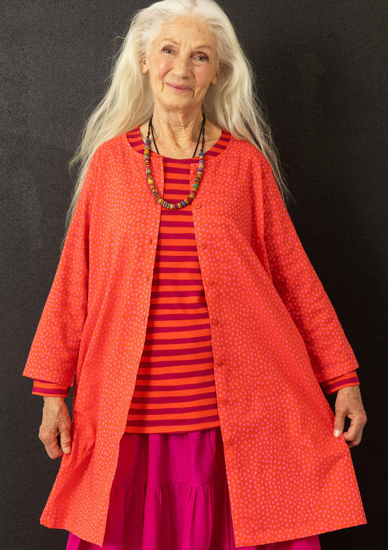 Gudrun Sjödén Vävd tunika "Monika" i ekologisk bomull