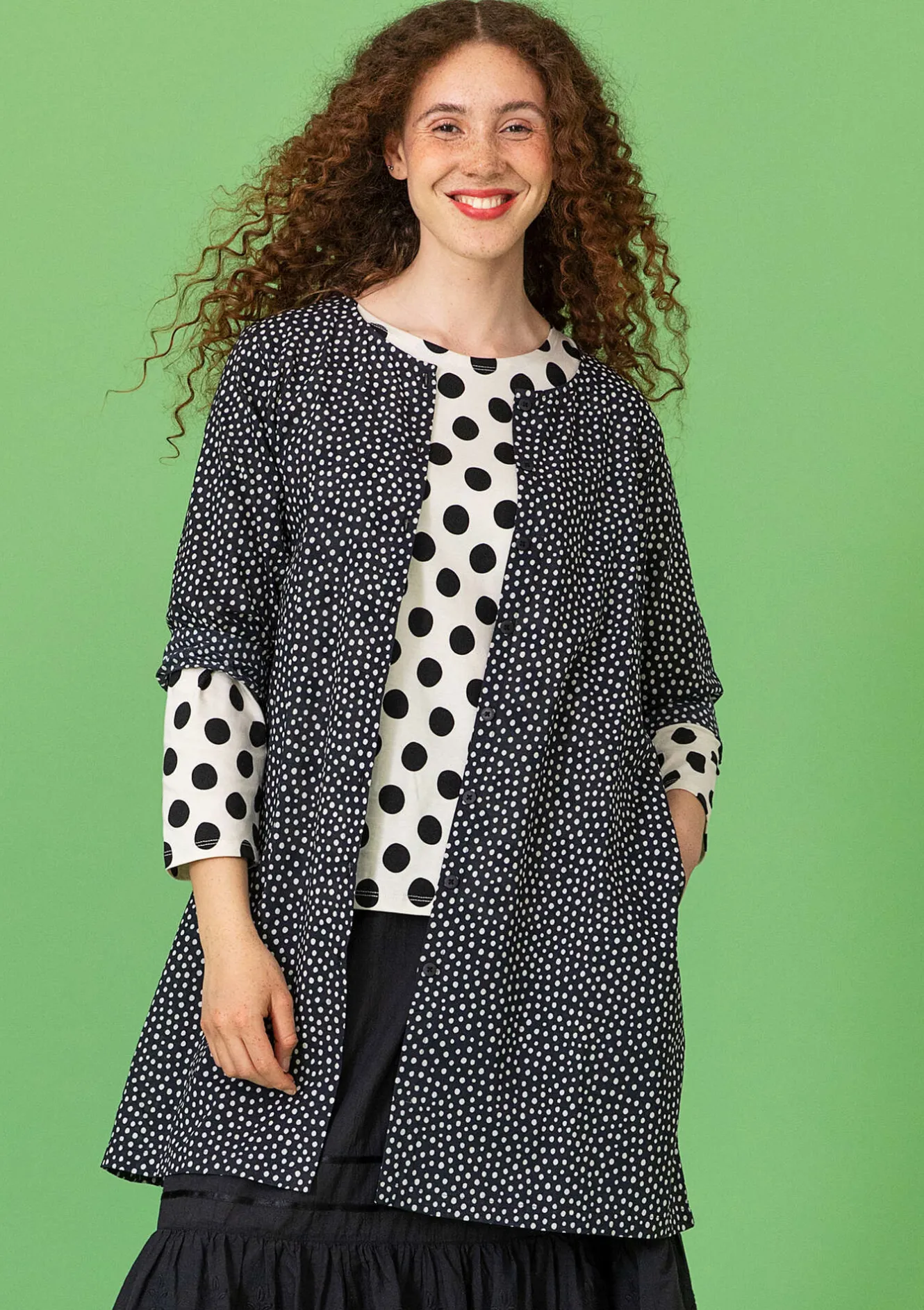 Gudrun Sjödén Vävd tunika "Monika" i ekologisk bomull