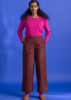 Gudrun Sjödén Vävd twillbyxa i ekologisk bomull