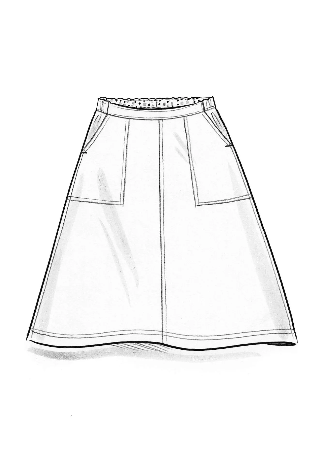 Gudrun Sjödén Vävd twillkjol i ekologisk bomull