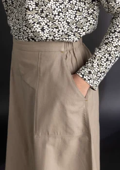 Gudrun Sjödén Vävd twillkjol i ekologisk bomull