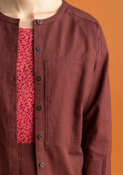 Gudrun Sjödén Vävd twillskjorta i ekologisk bomull