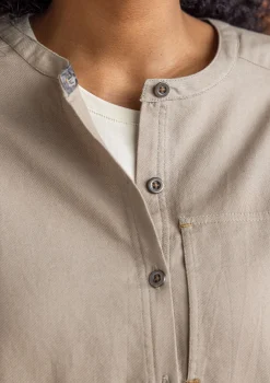 Gudrun Sjödén Vävd twillskjorta i ekologisk bomull