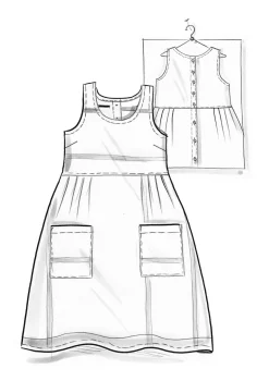 Gudrun Sjödén Vävd västklänning ”Ava” i ekologisk bomull