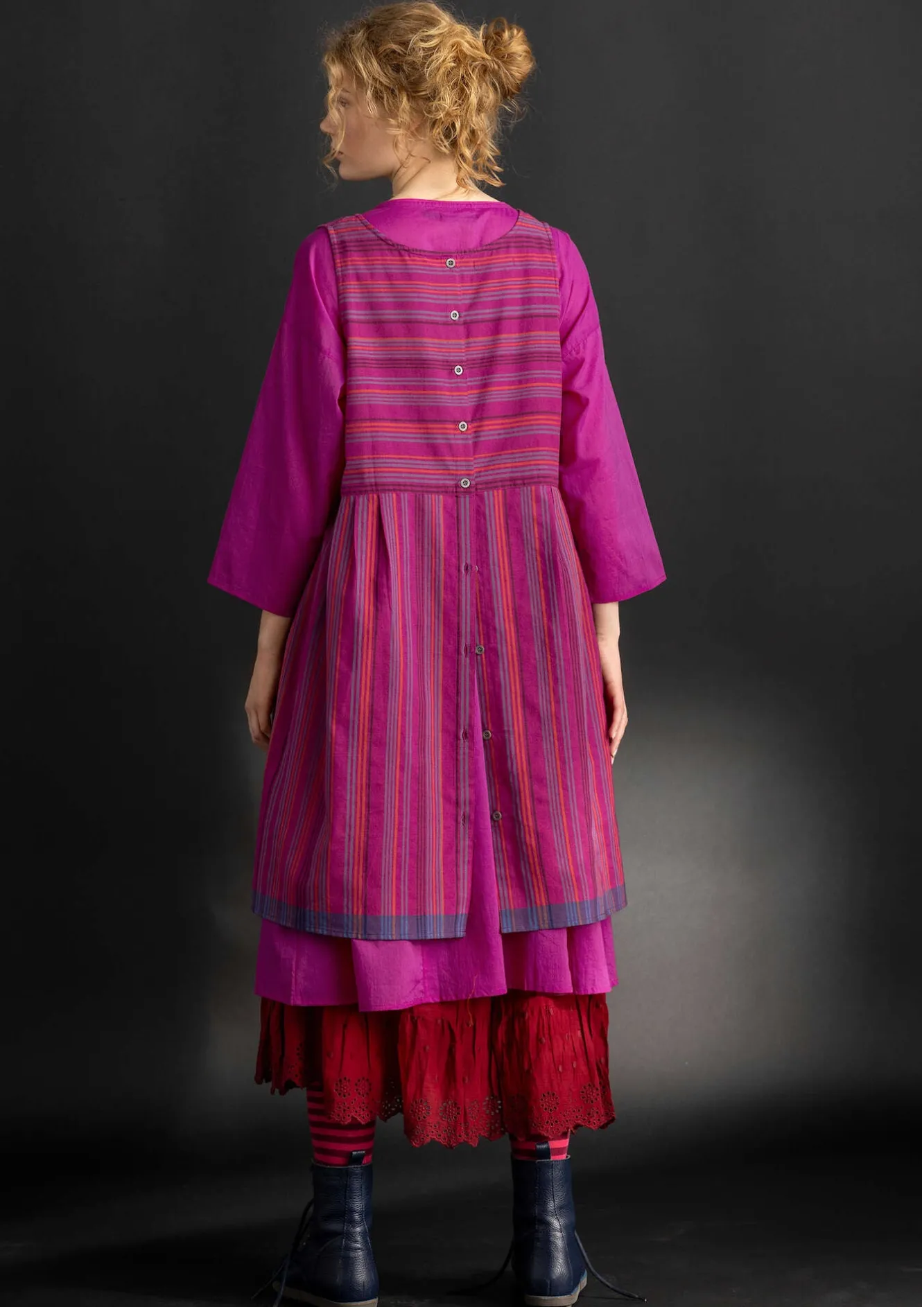 Gudrun Sjödén Vävd västklänning ”Ava” i ekologisk bomull